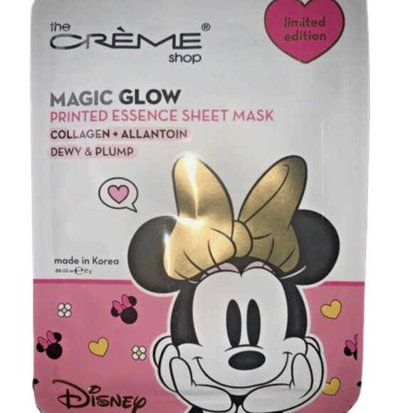 NEW Minnie Mouse | Magic Glow Collagen Printed Essence Sheet Mask Allantoin Dewy - Picture 3 of 9